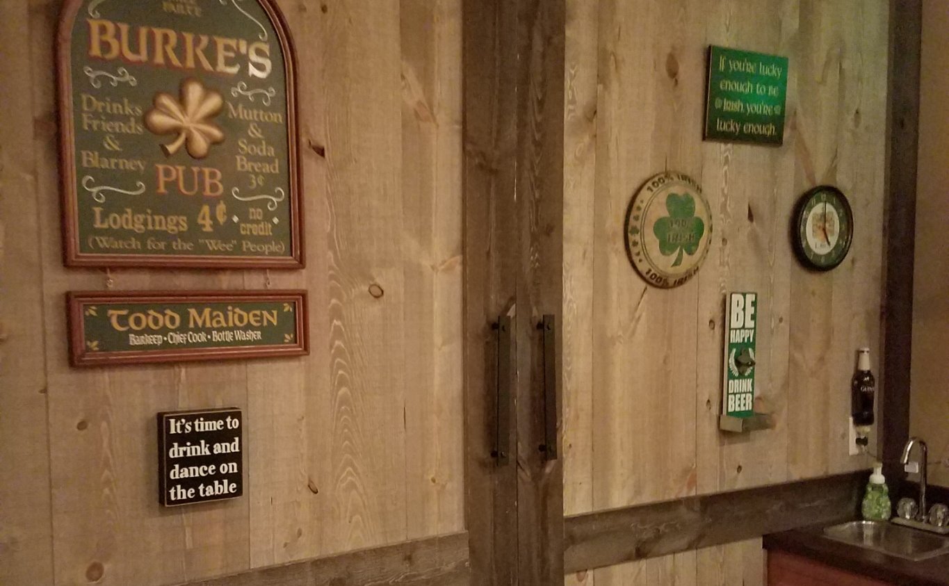 Barn Doors Bar Wall